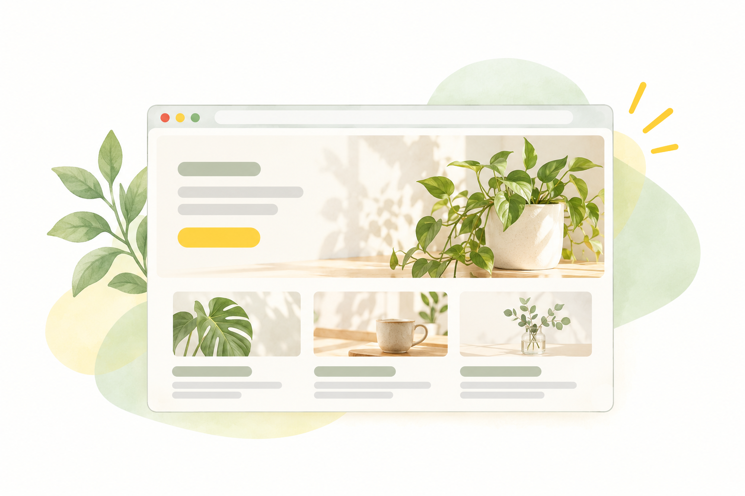 シンプルなサイト構成のイメージ