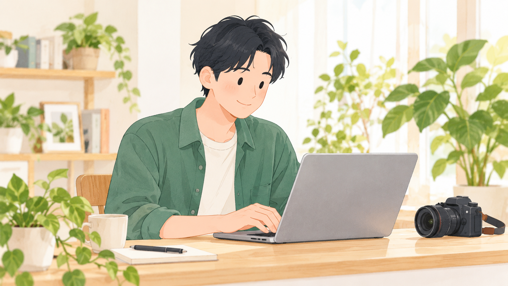 フリーランスとして働く人のイメージ